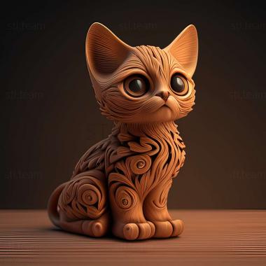 3D model Cheetoh cat (STL)